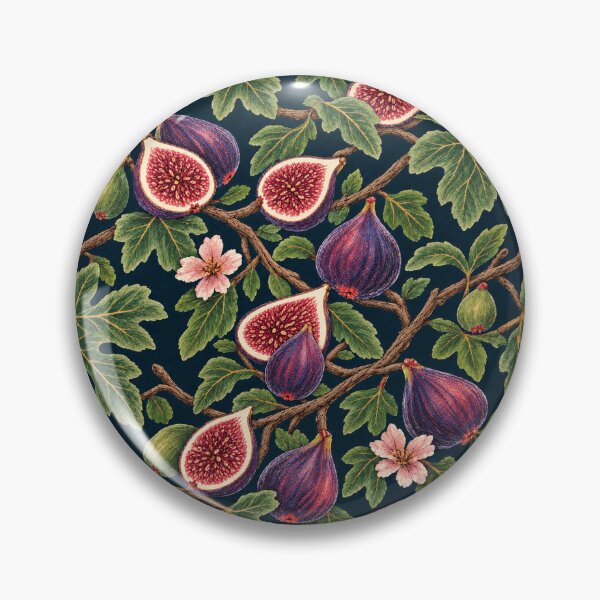 Item preview, Dark Fig Garden – Mediterranean Botanical Fruit Pattern designed and sold by Bodique.
