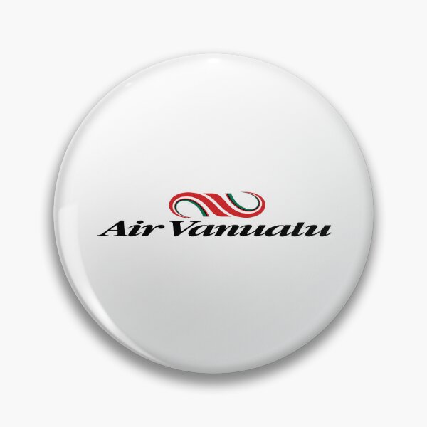Item preview, Air Vanuatu Logo Red Green Swirl Pacific Island Airline Brand designed and sold by Laura  R Reid.