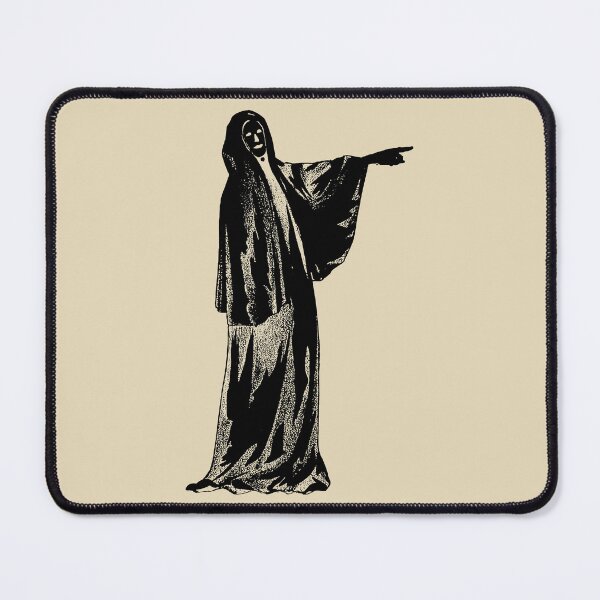 Item preview, Hooded Ghost Spectral Illusion Plate from Spectropia by J. H. Brown, 1863 (BLACK) designed and sold by Exhumed Archives.