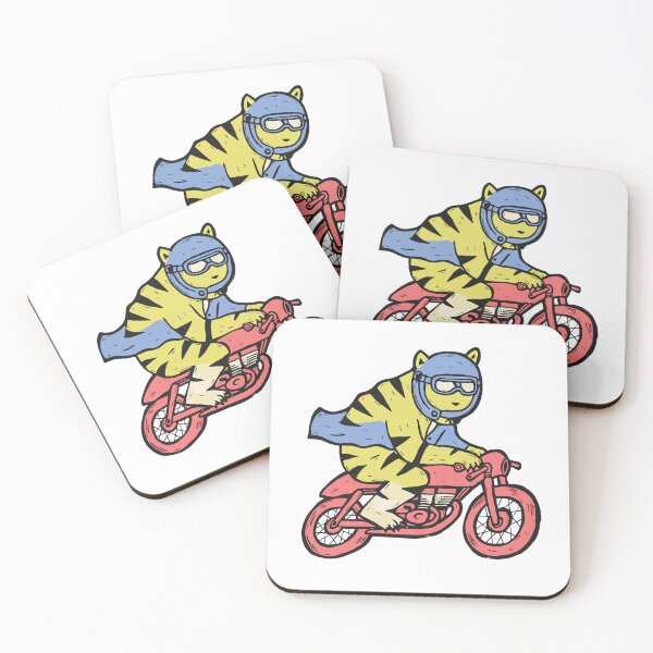Item preview, Motorcycle Tiger Leaning into a Corner designed and sold by BysonDesigns.