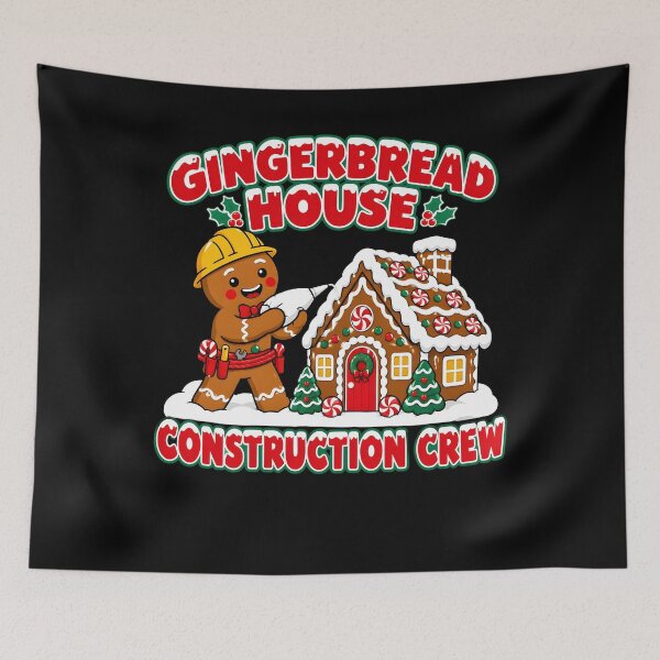 Item preview, Gingerbread House Construction Crew Cookies Baking Christmas designed and sold by clothesy7.