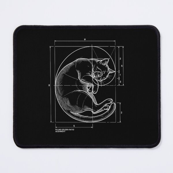 Item preview, Golden Ratio Fibonacci Cat Funny designed and sold by ellapaintcoast.