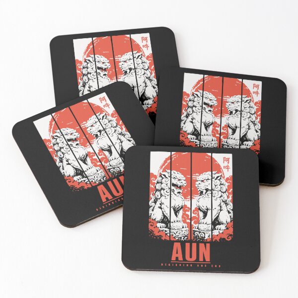 Item preview, Aun Beginning and End - Komainu Lion Dogs in Four Panels designed and sold by WAVE-JP.