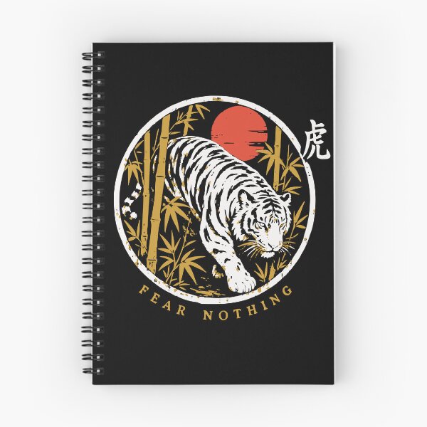 Item preview, Tora Fear Nothing - Tiger Through Bamboo Circle Window designed and sold by WAVE-JP.