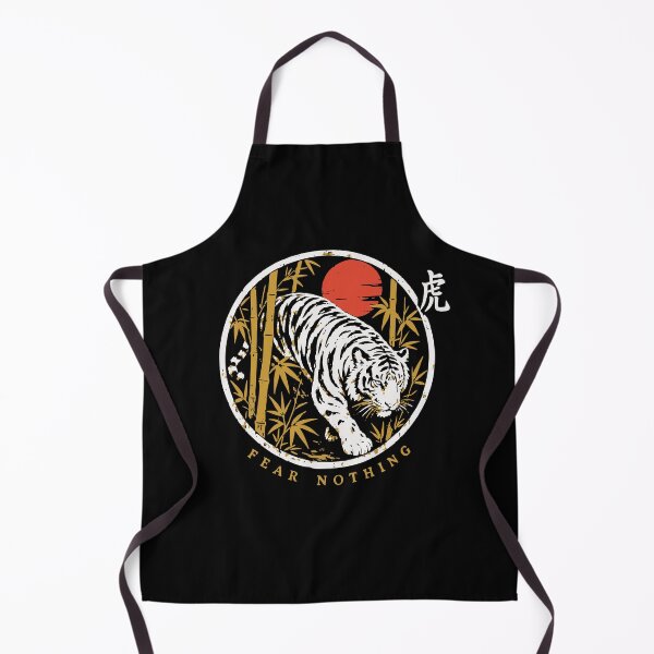 Item preview, Tora Fear Nothing - Tiger Through Bamboo Circle Window designed and sold by WAVE-JP.