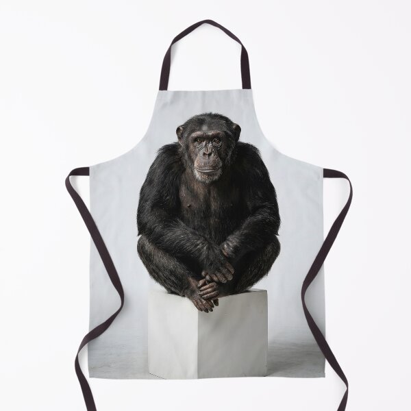 Item preview, A chimpanzee sitting on a white pedestal designed and sold by homydesign.