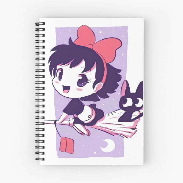 Item preview, kawaii art chibi girl [[kiki's]] -%[ghiblis]%- flying aways cats designed and sold by Wholanshop.