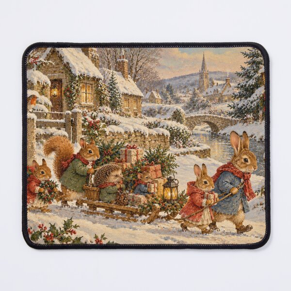 Item preview, Snowy Journey Beatrix Potter Vintage Print  designed and sold by Blue  Robin.