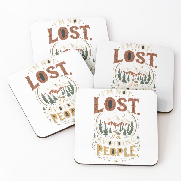 Item preview, I'm Not Lost I'm Avoiding People Funny Hiking T-Shirt designed and sold by FitEnvy.