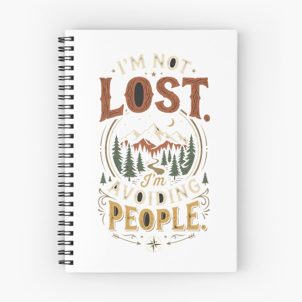Item preview, I'm Not Lost I'm Avoiding People Funny Hiking T-Shirt designed and sold by FitEnvy.
