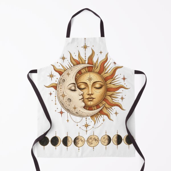 Item preview, Celestial Sun and Moon Phase Art designed and sold by thetechnopath.