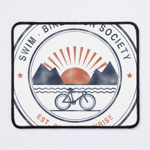 Item preview, Swim Bike Run Society Badge — Retro Triathlon Shirt designed and sold by Type2SupplyCo.
