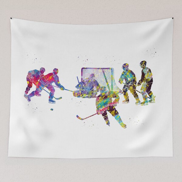 Item preview, Ice Hockey Team Watercolor Art designed and sold by Liededrom..