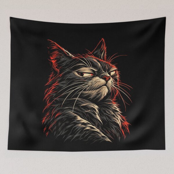 Item preview, Side Eye Cat designed and sold by Pandaburba.