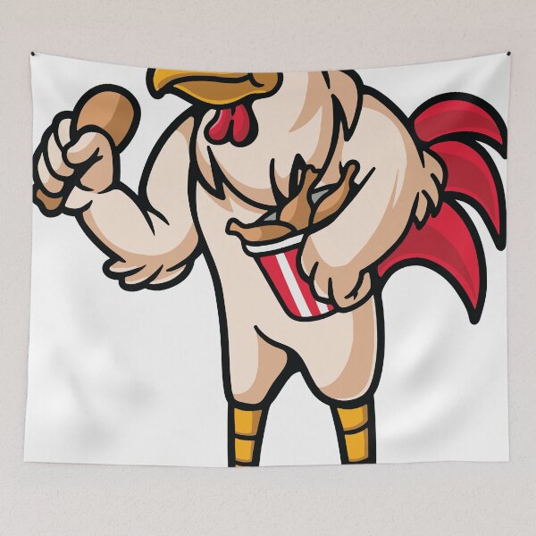 Item preview, rooster mascot fried chicken designed and sold by anggapajar.