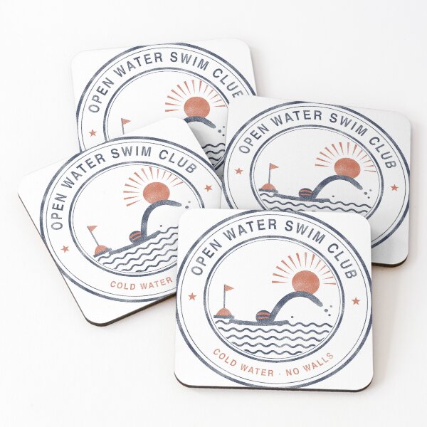 Item preview, Open Water Swim Club Badge — Vintage Triathlon Swimmer Shirt designed and sold by Type2SupplyCo.