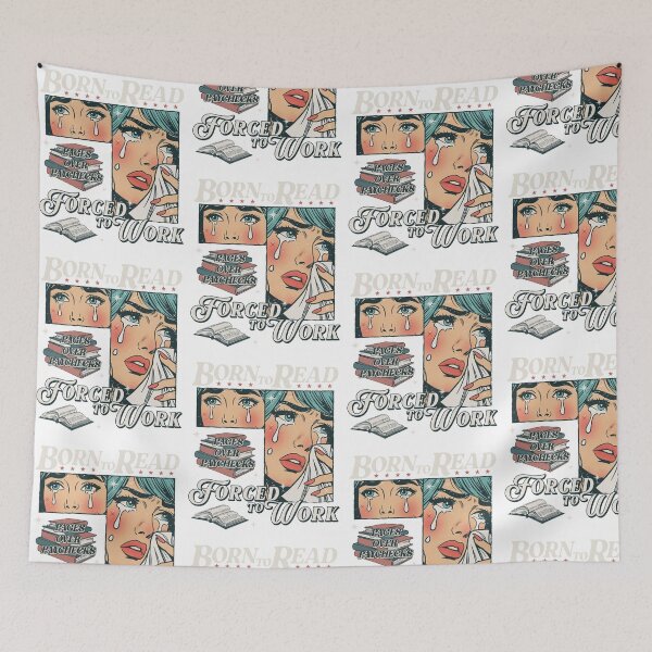 Item preview, Born to Read Forced to Work designed and sold by cerima.