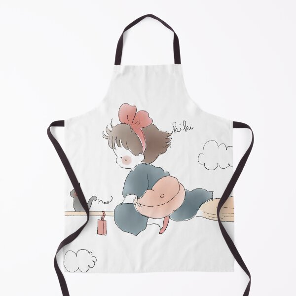Item preview,  Cute art chibi girl [[kiki's]] -%[ghiblis]%- flying aways in cloud designed and sold by Wholanshop.