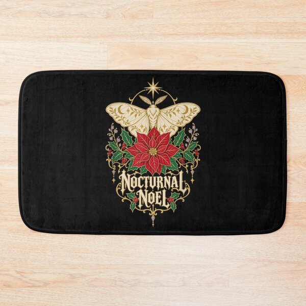Item preview, Nocturnal Noel Christmas Moth Botanical Art designed and sold by NoeValdric.