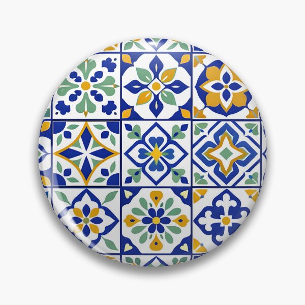 Artikelvorschau, Nahtloses mediterranes Azulejo-Keramikfliesenmuster im Hintergrund entworfen und verkauft von homydesign.