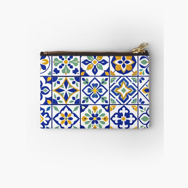 Item preview, Seamless Mediterranean ceramic azulejo tile pattern background designed and sold by homydesign.
