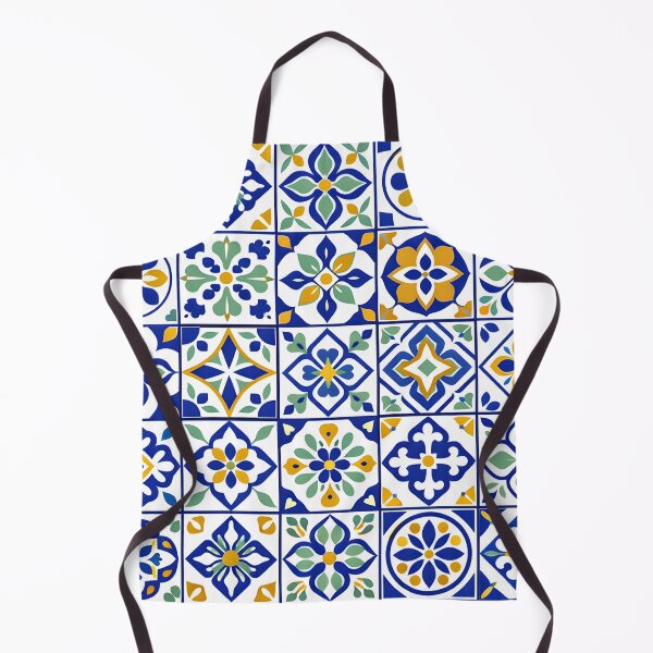 Item preview, Seamless Mediterranean ceramic azulejo tile pattern background designed and sold by homydesign.