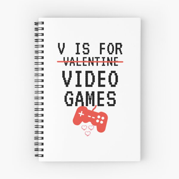 Item preview, V Is For Video Games Valentines Day Funny Gift  Gamer Boy Men designed and sold by riyao-rourke.