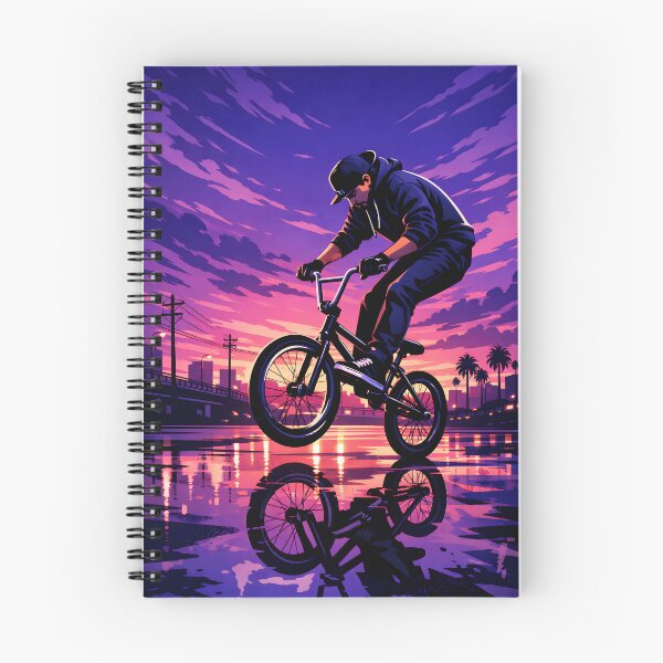 Item preview, BMX rider performing a balancing trick at sunset designed and sold by homydesign.