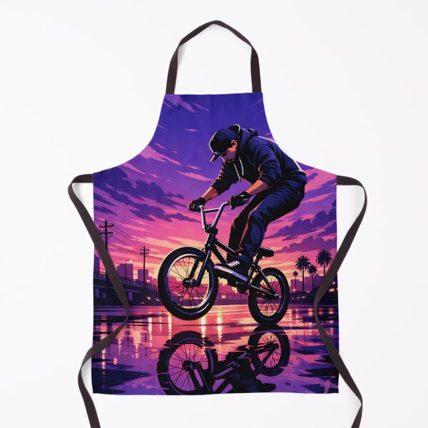 Item preview, BMX rider performing a balancing trick at sunset designed and sold by homydesign.