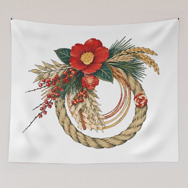 Item preview, Japanese New Year Shimekazari – Traditional Japanese Shimenawa Decoration designed and sold by Neo Japonism Art.