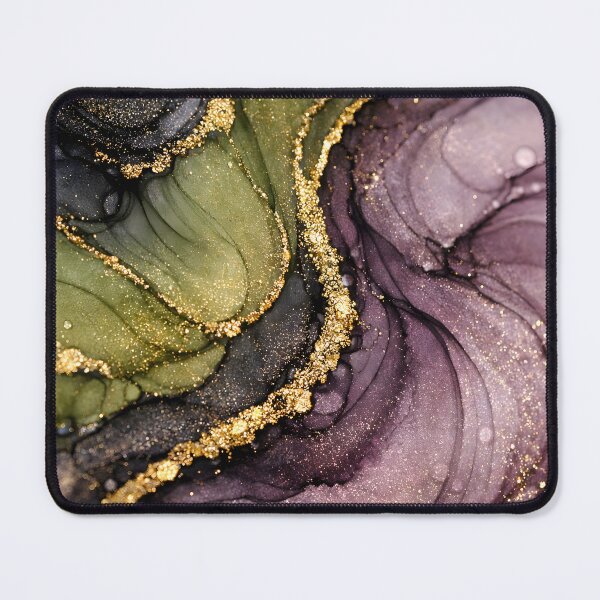 Item preview, Luxury fluid alcohol ink abstract background with metallic gold veins designed and sold by homydesign.
