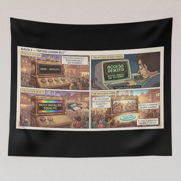 Item preview, A game for everyone: Patch installed for equality designed and sold by Mianku | Für das Leben.