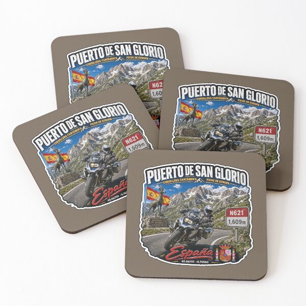 Item preview, Puerto de San Glorio Picos de Europa Spain Espana Motorcycle Sticker TShirt 08 designed and sold by OuterShellUK.