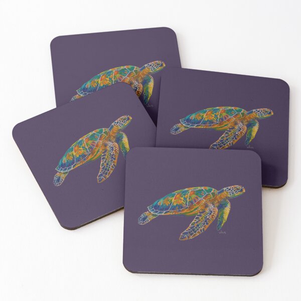 Aperçu de l'œuvre Tortue marine colorée 10626 créée et vendue par mandalafractal.