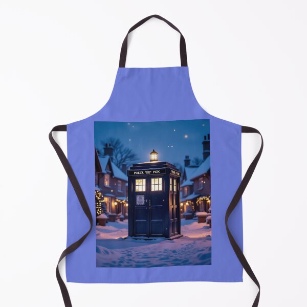 Aperçu de l'œuvre Noël dans le TARDIS de Doctor Who créée et vendue par Creepy Princess Creations.