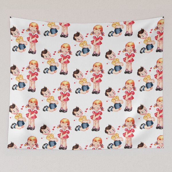 Item preview, Vintage Valentine With Boy And Girl designed and sold by riyao-rourke.