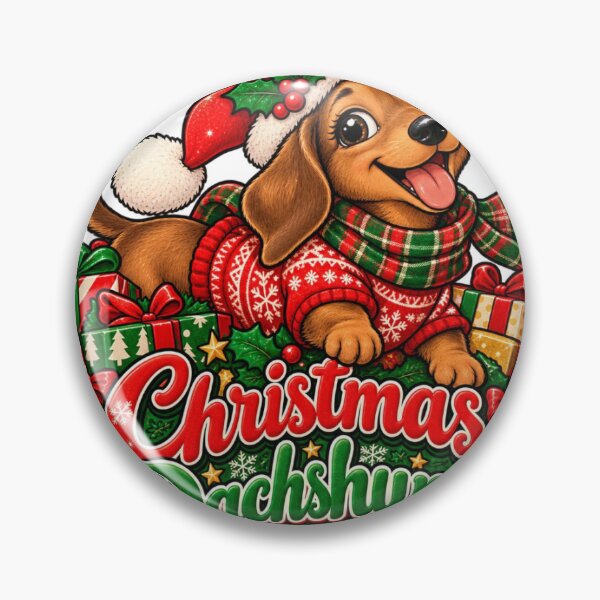 Artikelvorschau, Festive Sparkly Christmas Dachshund entworfen und verkauft von MeloMischief.
