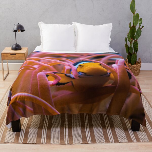 Item preview, Clownfish Swimming in Pink Sea Anemone designed and sold by Luxxe87.