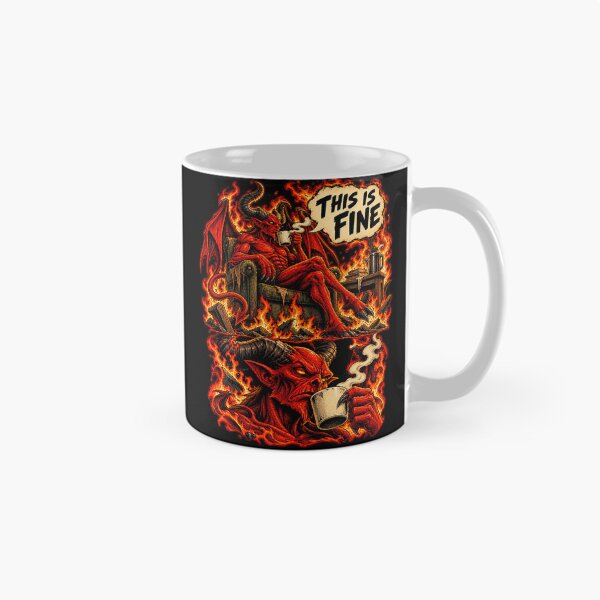Item preview, This Is Fine Fire Demon designed and sold by Pandaburba.