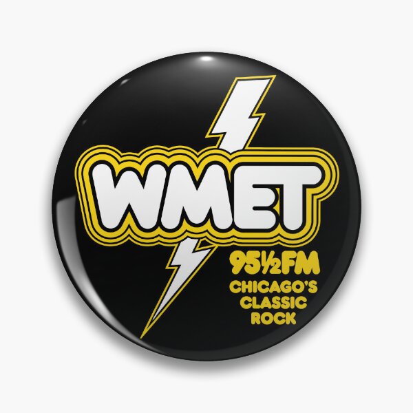 Item preview, Retro Defunct WMET 95 1/2 Chicago Classic Rock Radio Station designed and sold by darklordpug.