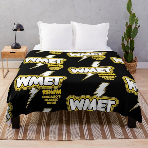 Item preview, Retro Defunct WMET 95 1/2 Chicago Classic Rock Radio Station designed and sold by darklordpug.