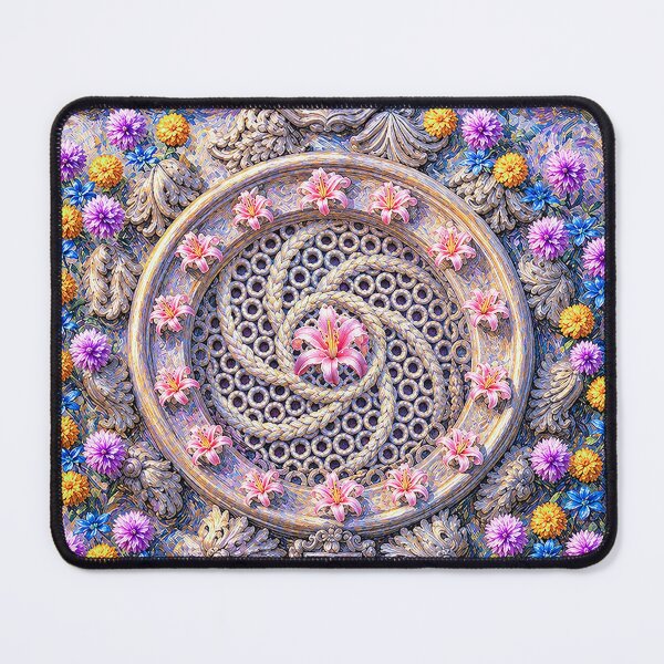 Item preview, FLOWERS ON THE CASTLE WALL, from the book "Floral Stories for the Kind" designed and sold by RiverDeeDesigns.
