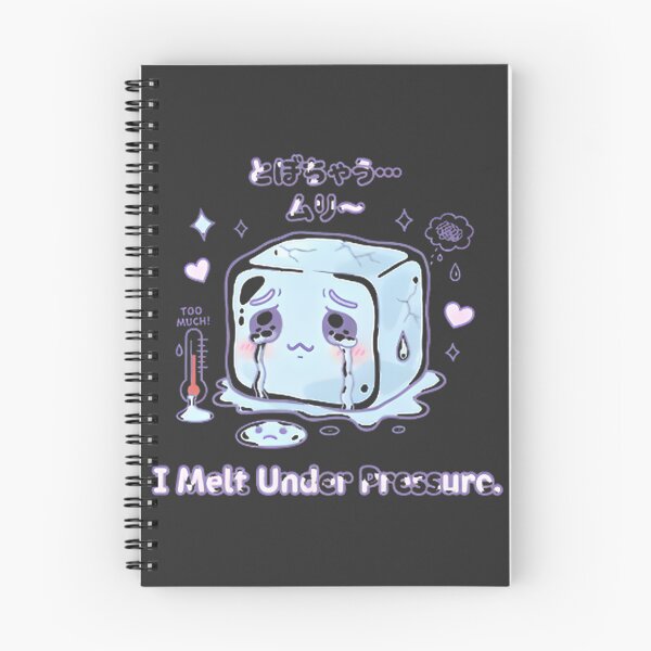Item preview, Sad Ice Cube Melting Under Pressure Cute Kawaii Crying Ice Pun Illustration designed and sold by Flamesxheart.