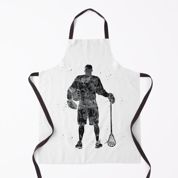 Item preview, Male Lacrosse Player Watercolor Art designed and sold by Liededrom..
