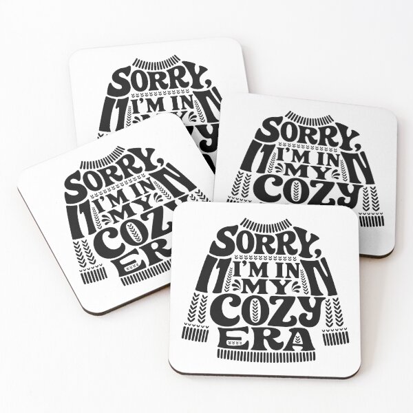 Item preview, Sorry I'm In My Cozy Era Funny Sweater Typography designed and sold by lenalenspod.
