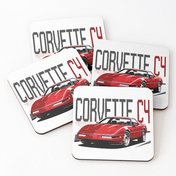 Item preview, Red C4 Corvette – Classic American Sports Car Illustration designed and sold by tupaffi.