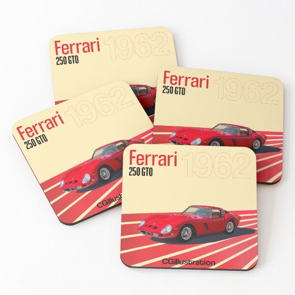 Item preview, Ferrari 250GTO Illustration designed and sold by GCIllustrations.