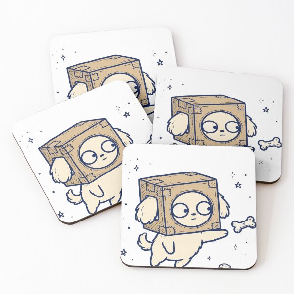 Item preview, Treat Deployment Imminent Funny Dog Sticker — Cardboard Astronaut Pup Space Decal designed and sold by ryleemaxwell.