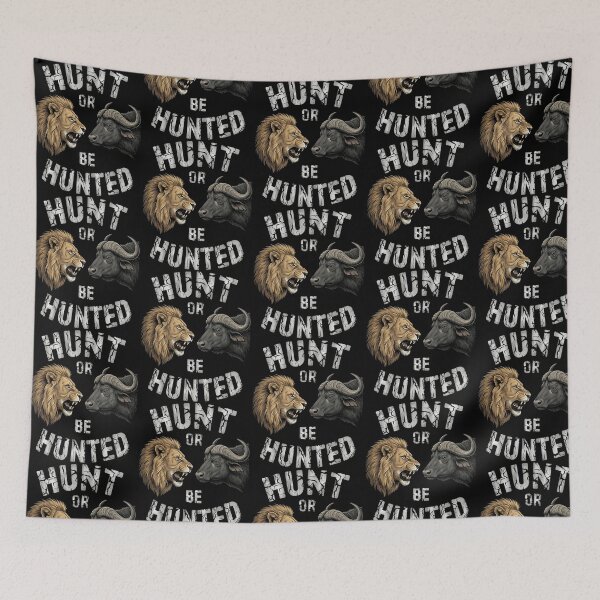 Item preview, Lion Vs Buffalo Hunt Or Be Hunted Design Predator Vs Prey Safari Graphic Wild Animal Battle Art (1) designed and sold by riyao-rourke.