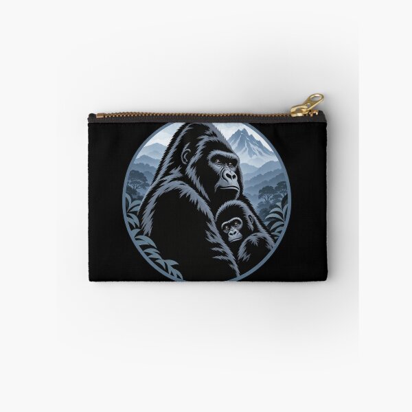 Item preview, Gorilla Family – Great Ape Wildlife Badge designed and sold by redsharkuk.